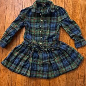 Ralph Lauren Blue and Green Plaid Dress